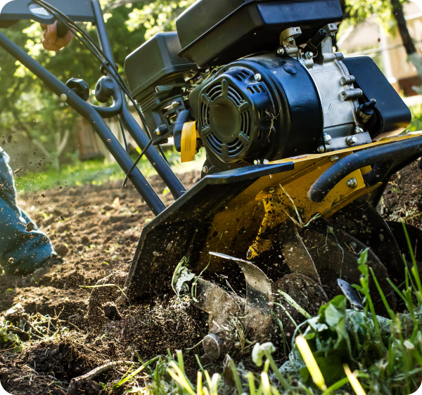Urządzanie ogrodu w trakcie realizacji